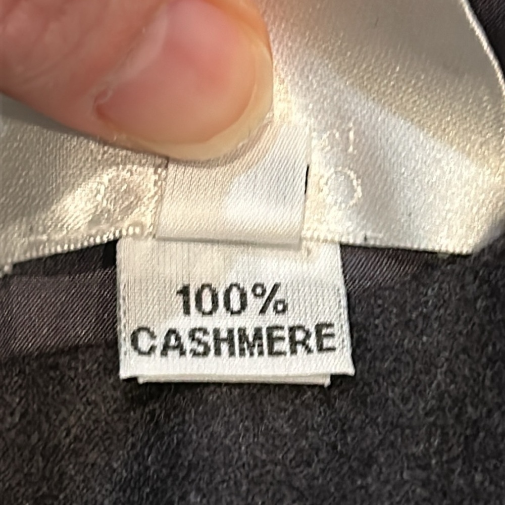 Chado Ralph Rucci Gray Cashmere Pencil Skirt size 10 Office Neutral - Picture 6 of 16